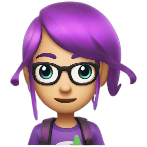 Inkling from splatoon emoji
