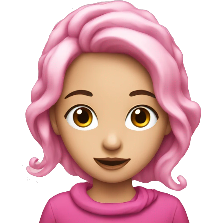 Pink christmas emoji