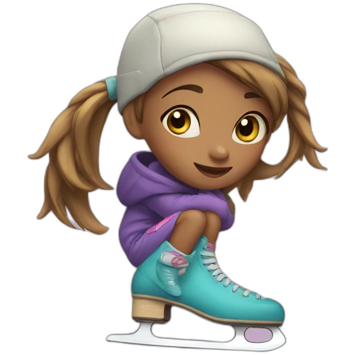 Girl on skates  emoji