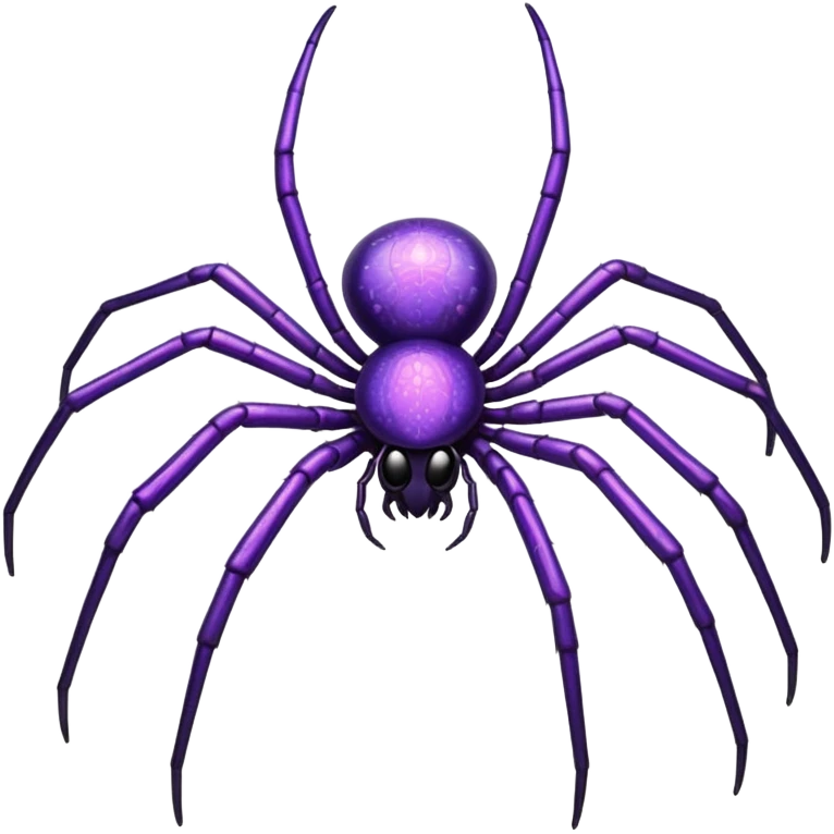 glitter purple and spider emoji