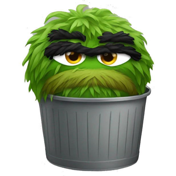 Oscar the Grouch emoji