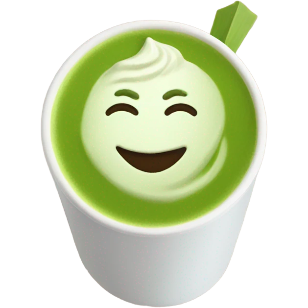 Matcha latte  emoji