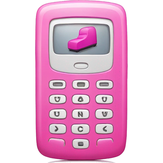 pink mobile phone emoji