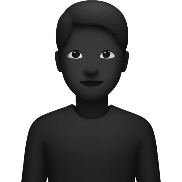 Black silhouette emoji