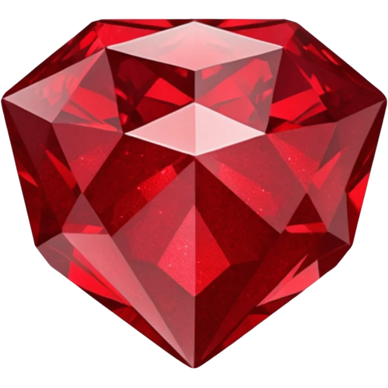 red glitter ruby emoji