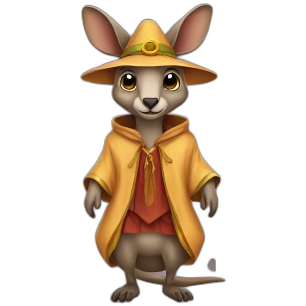 kangaroo Wizard clothe emoji