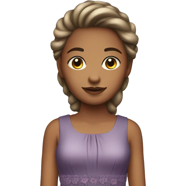 Girl in a dress emoji