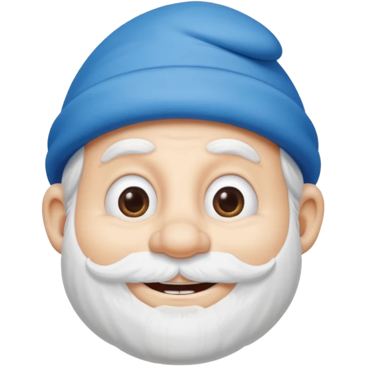 Papa smurf's face emoji