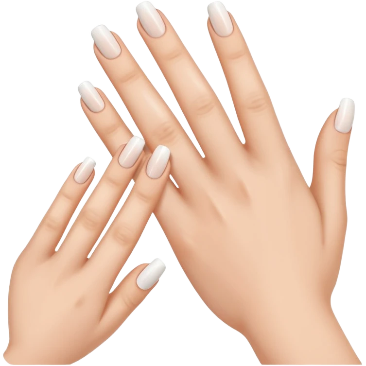 Маникюр френч emoji