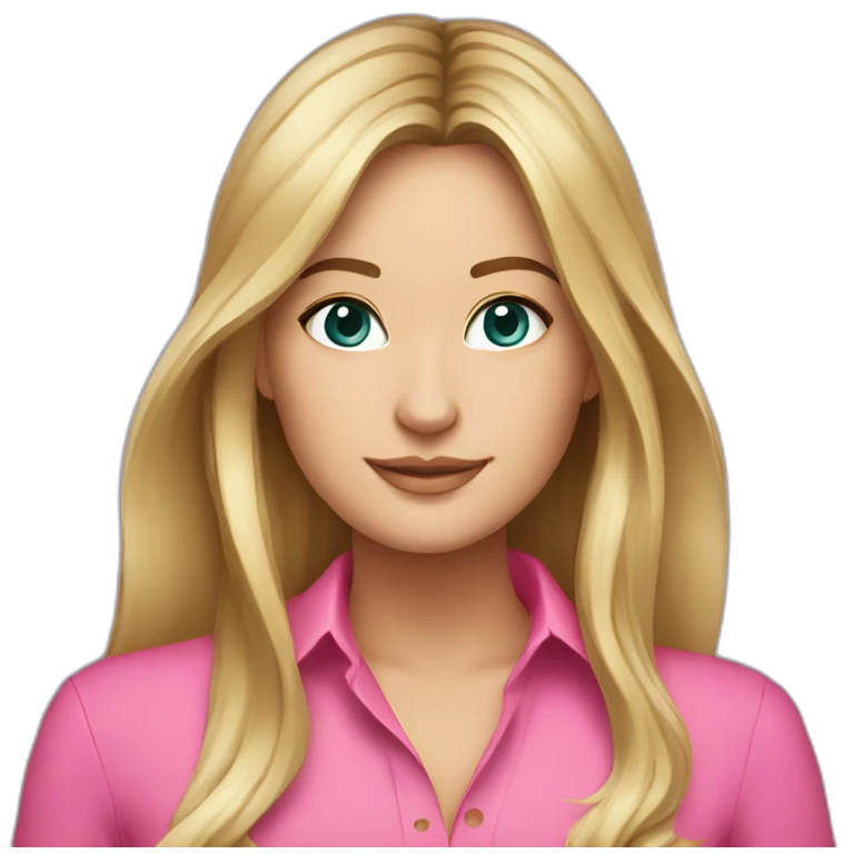 iJustine wearing pink shirt emoji