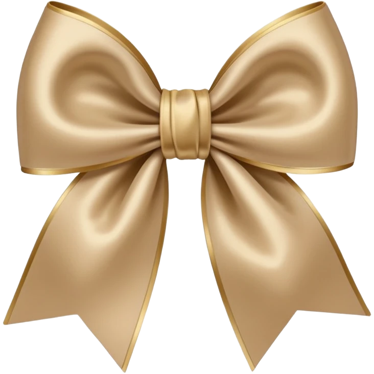 Beige bow  emoji