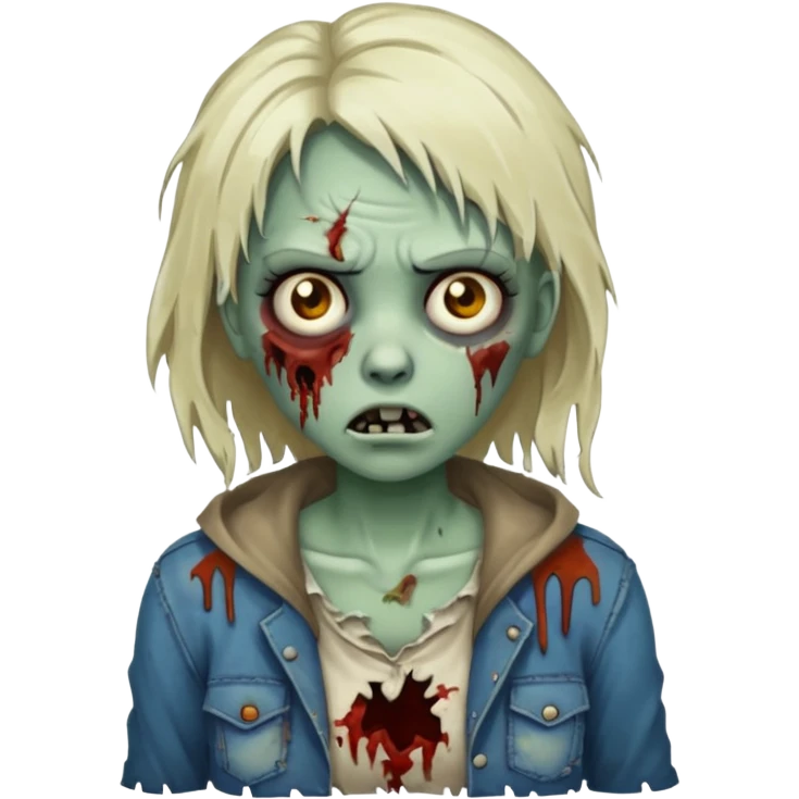 Zombie girl emoji