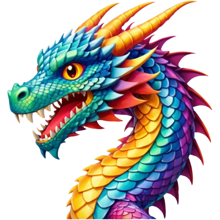 An anime dragon emoji
