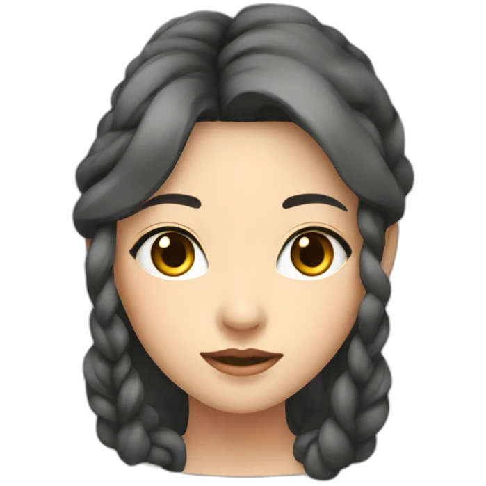 棕色长发美少女 emoji