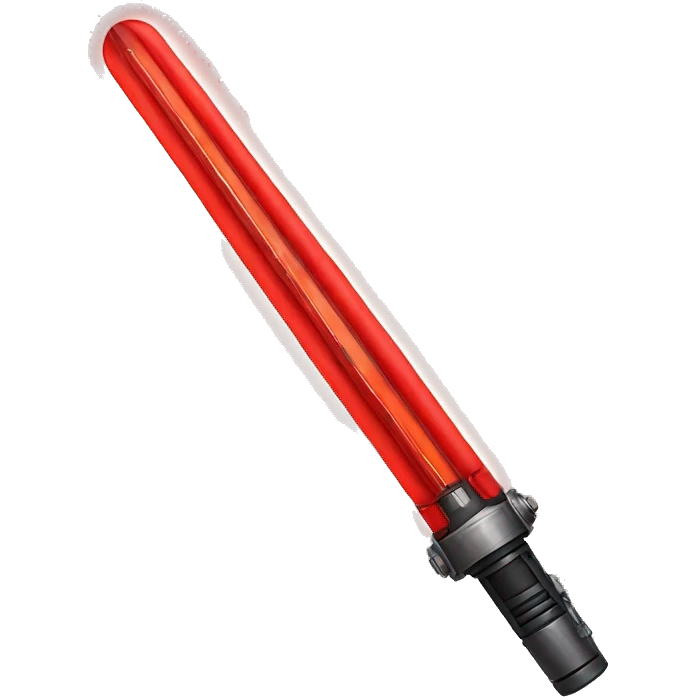 red lightsaber emoji