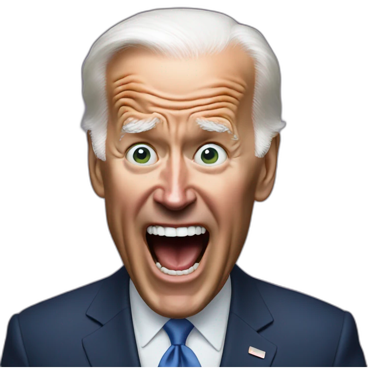 joe biden screaming emoji