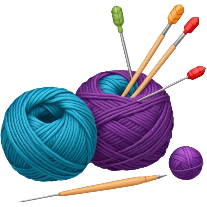 Knitting supplies emoji