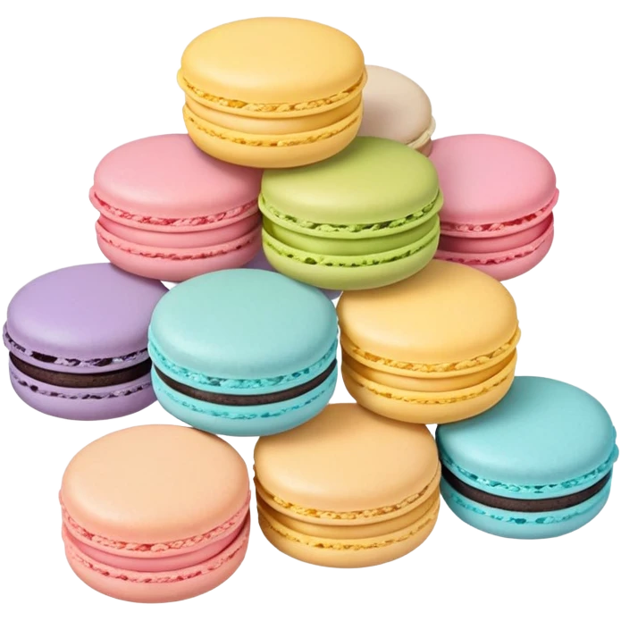 macaron in the style of windows/microsoft emojis emoji