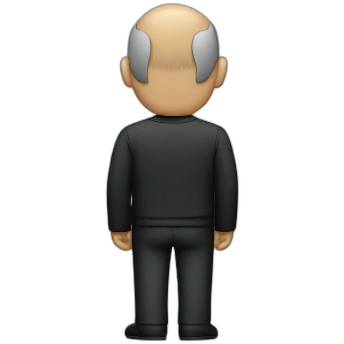 steve jobs, Rear View emoji