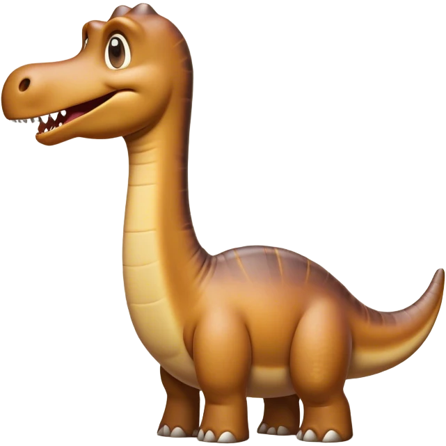 Cinematic Comical Brontosaurus Portrait Emoji, Head tilted dramatically with an exaggeratedly shocked expression, featuring a towering, robust body with a long, graceful neck and wide, comically expressive eyes full of playful disbelief, Simplified yet hilariously expressive features, highly detailed, glowing with a slightly sassy ancient glow, high shine, dramatic yet playful, stylized with an air of cheeky dinosaur mischief, soft glowing outline, capturing the essence of a meme-worthy Brontosaurus that looks ready to lumber its way into viral fame! emoji