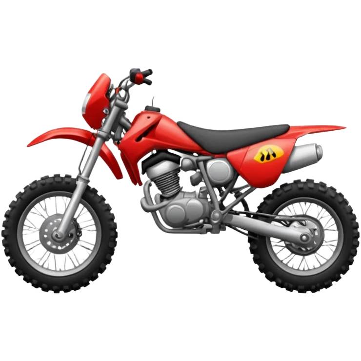 Red dirt bike emoji