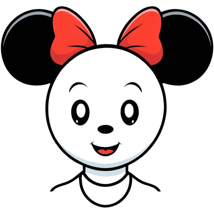 Woman wearing Mickey ears from Disney world  emoji