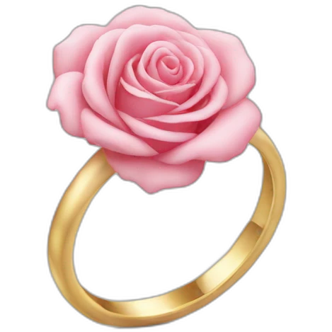 bague rose emoji