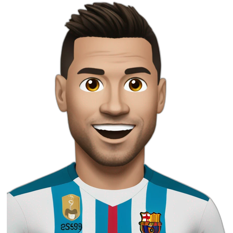 Ronaldo sur messi emoji
