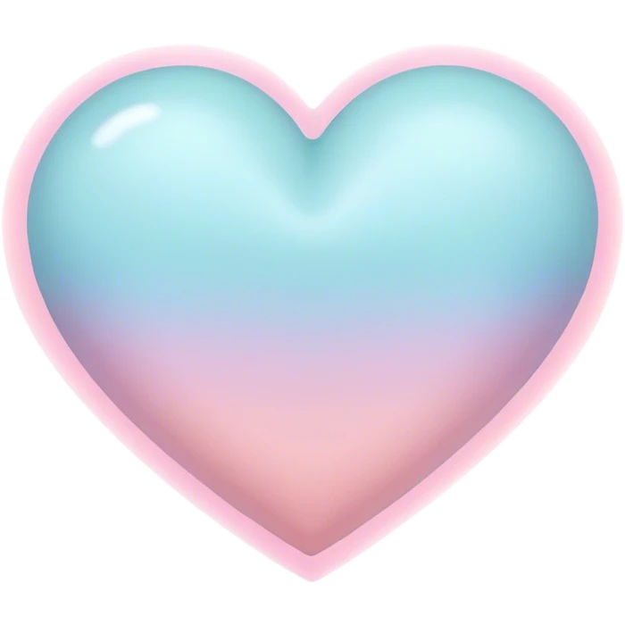 Pastel heart emoji
