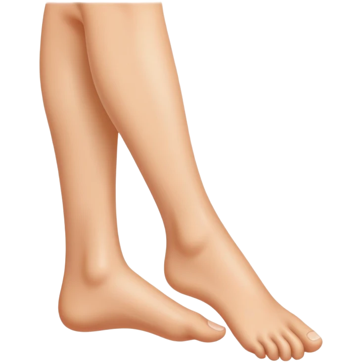 Human leg and foot emoji