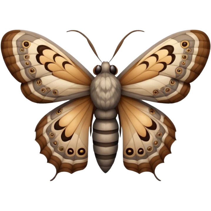 moth, different angle emoji