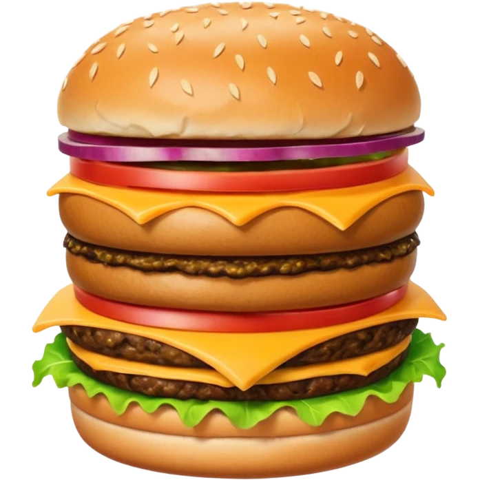 A guy with a burger as a body. emoji