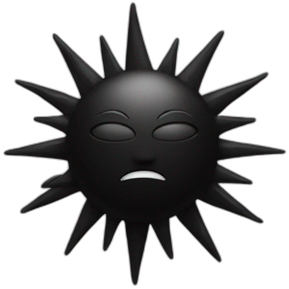 black sun emoji
