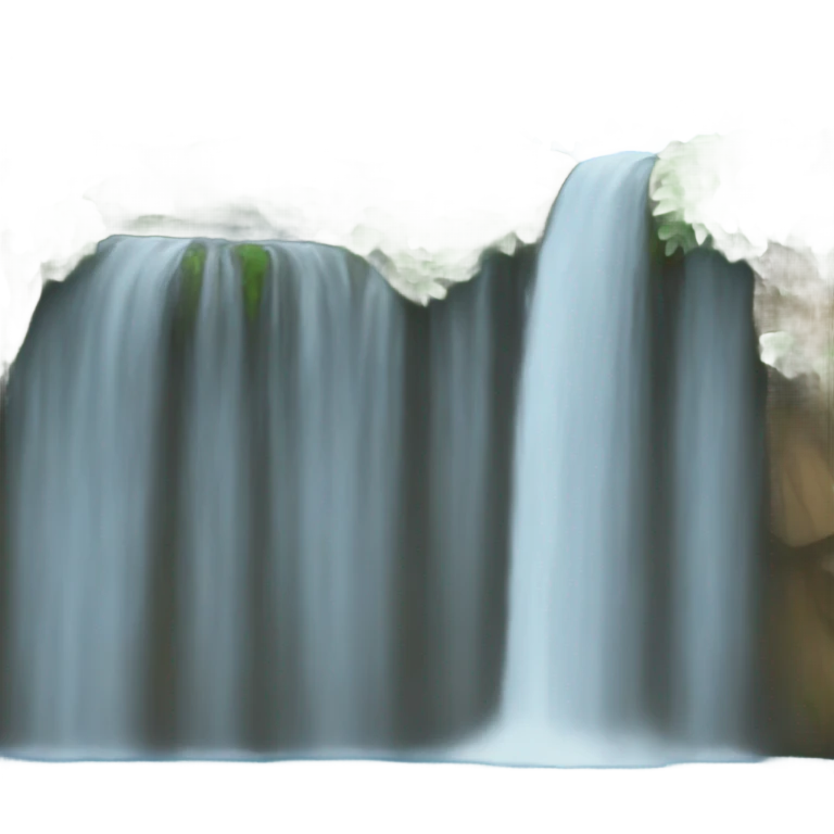 Waterfall peaceful emoji
