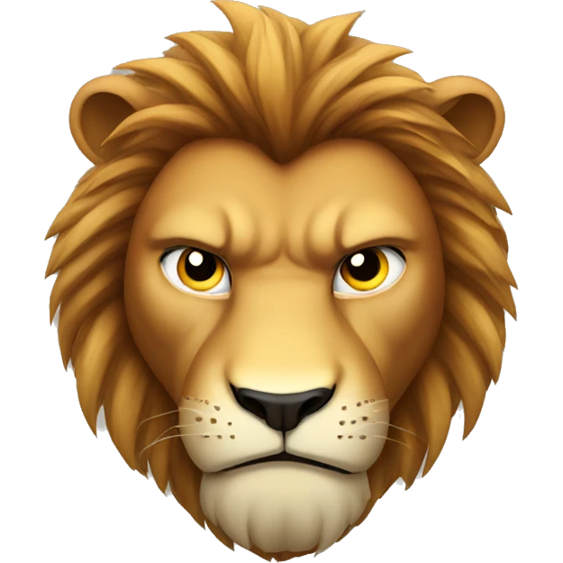 Angry lion emoji