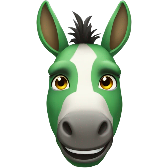 Green donkey  emoji