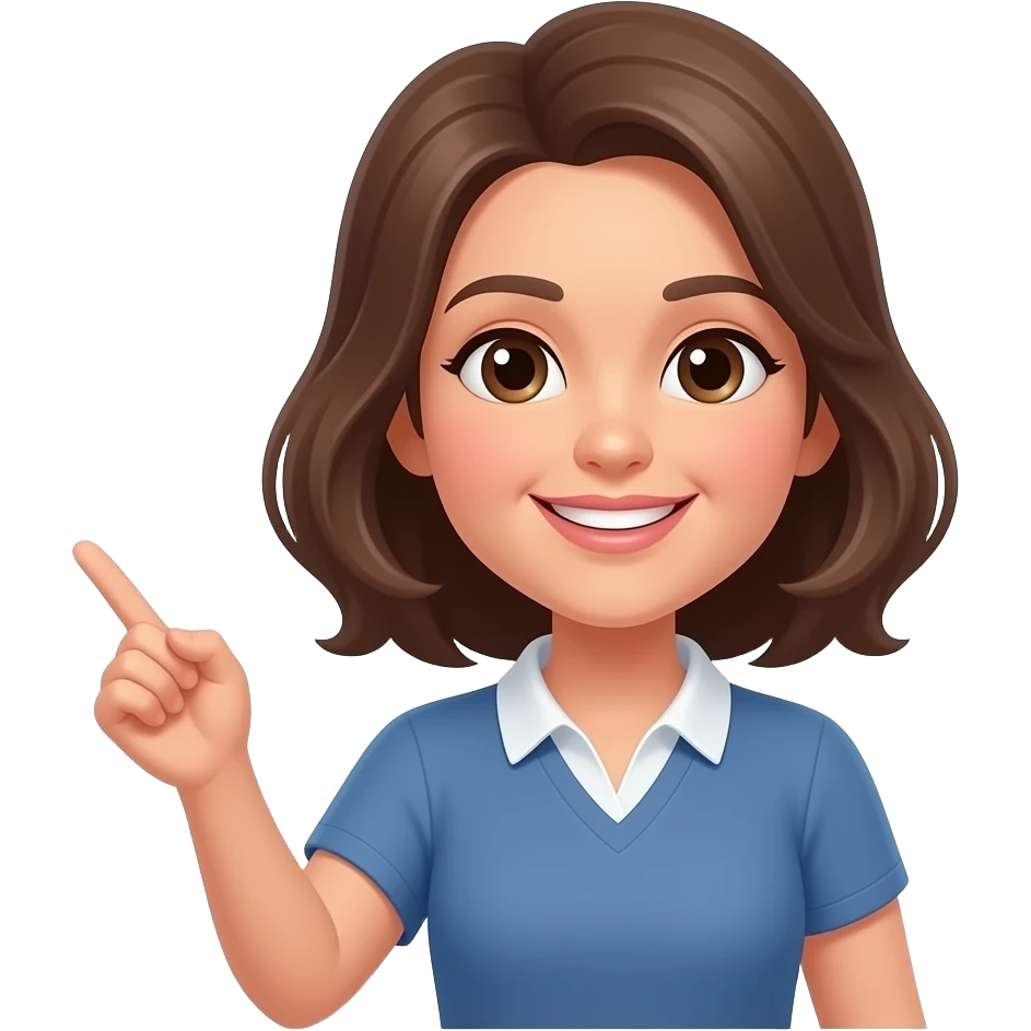 mulher dando aula emoji
