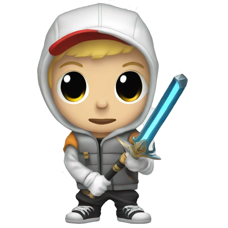 Eminem with a saber emoji