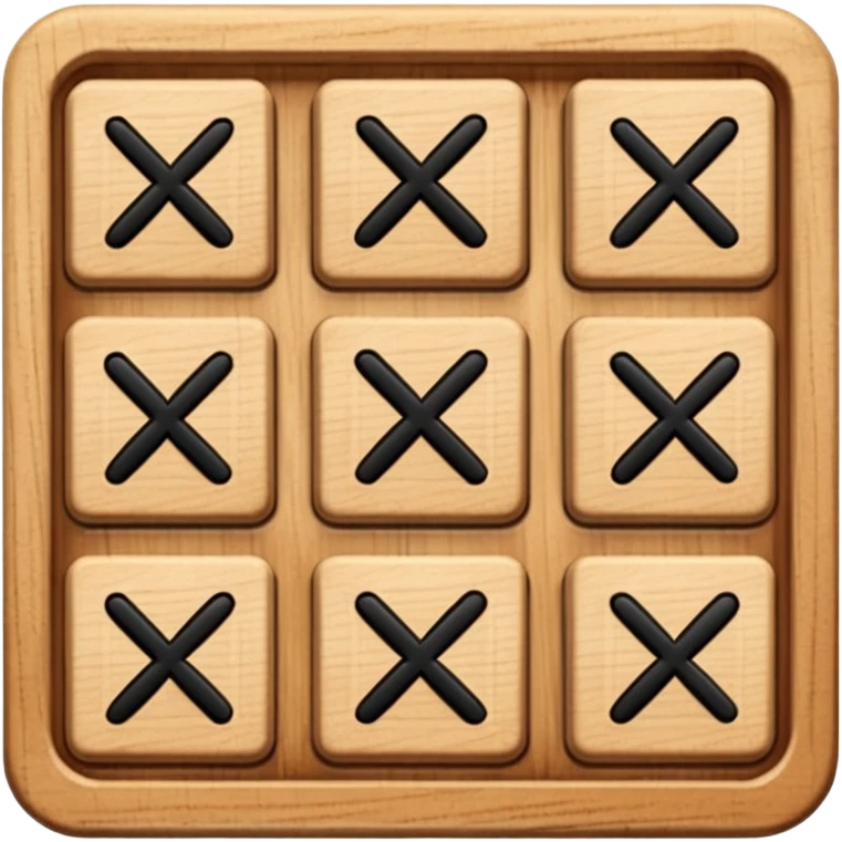 tic tac toe square 3 squares by 3 squares  emoji