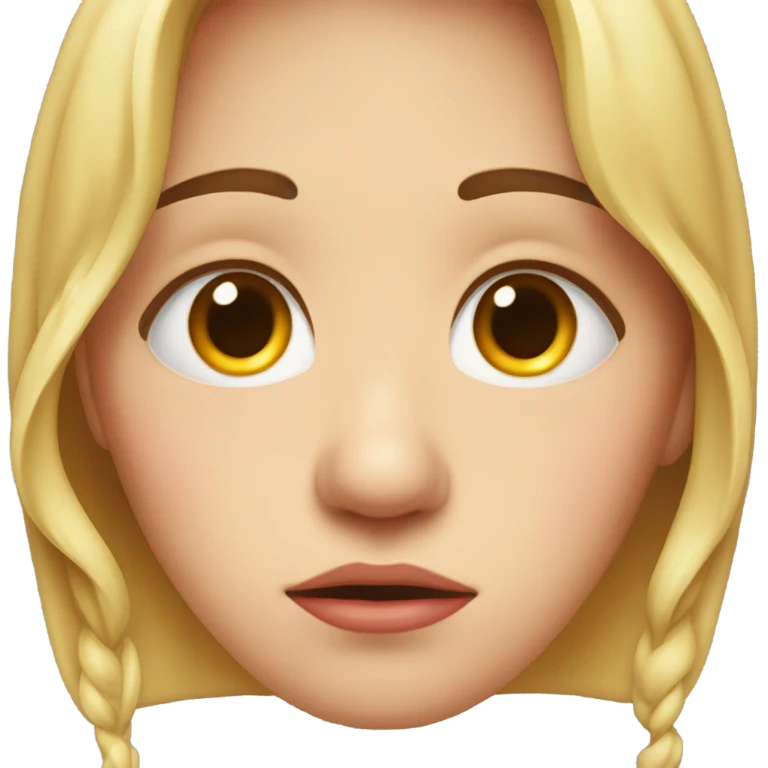 A crying face emoji