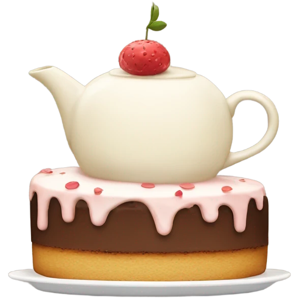 Tea with cake emoji