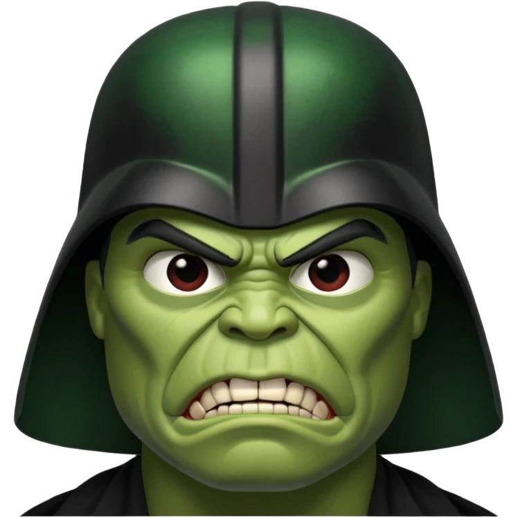 hulk darth vader com o capacete dele emoji