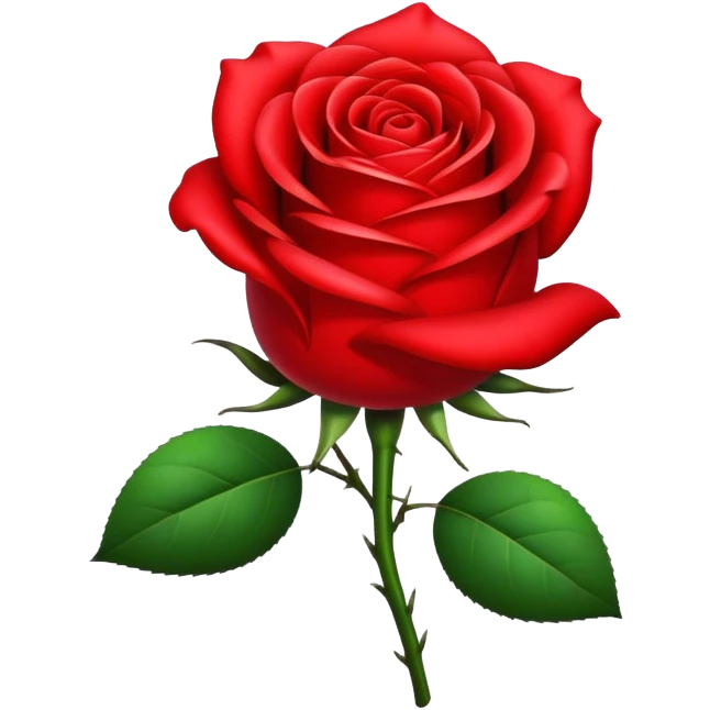 rose of Blood Red color  emoji