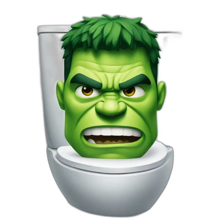 the hulk toilet emoji
