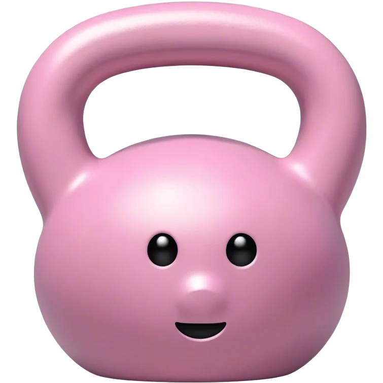 Pastel pink kettlebell emoji