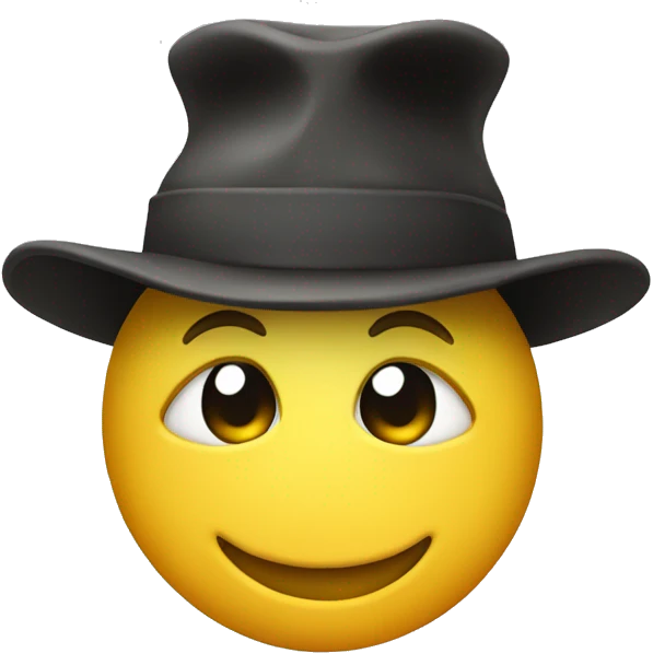 Smiley Emoji in study hat emoji