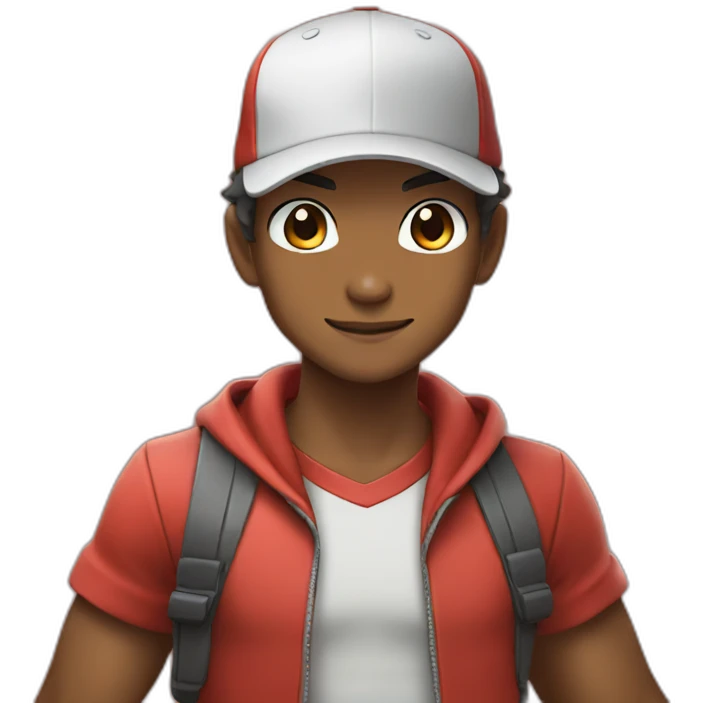 pokemon trainer red emoji