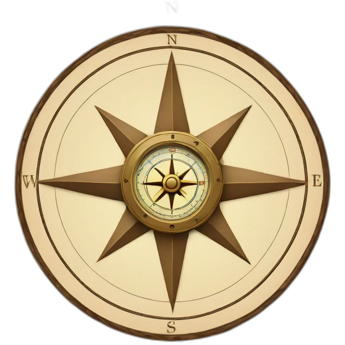 Compass and square emoji