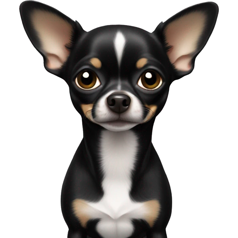 all black small chihuahua emoji