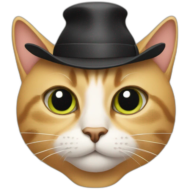 Cat in a hat emoji